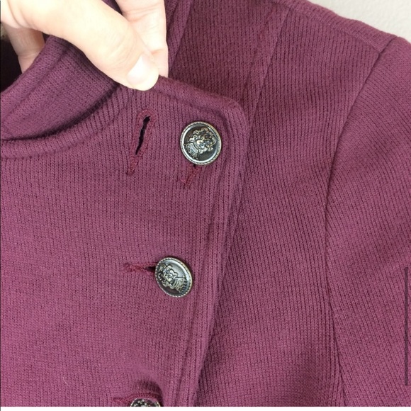 Free People We the Free majorette style plum jacket - Picture 7 of 8